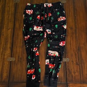 Old Navy Black Festive Pajama Pants